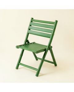Meadow Crest Folding Outdoor Chair - Green (synthetic illustration; no displayed measurements)