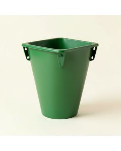 Juniper Bend Empty Railing Planter With Integral Brackets - Green (synthetic illustration; no displayed measurements)