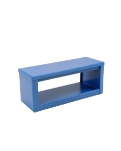 Spruce Bridge Narrow Outdoor Storage Bench - Blue (synthetic illustration; no displayed measurements)