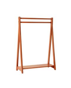 Willow Arc Empty Garment Rack - Terracotta (synthetic illustration; no displayed measurements)
