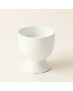 Olive Crest Empty Candle Holder - White (synthetic illustration; no displayed measurements)