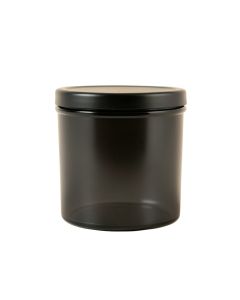 Cedar Branch Storage Canister With Lid - Black