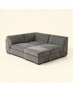 Alemanno 142 '' Wide Microfiber/Microsuede Corner Sectional (synthetic illustration; no displayed measurements)