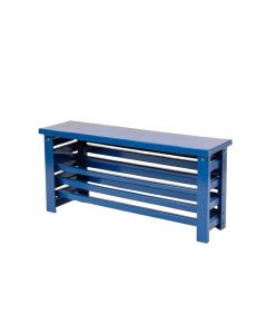 Hazel Branch Narrow Outdoor Storage Bench - Blue
