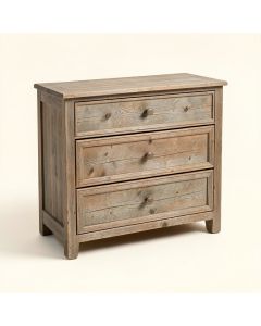 Sachiko 3 Drawer Aged Accent Chest (synthetic illustration; no displayed measurements)