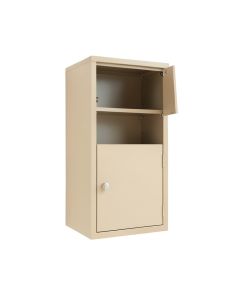 Shore Branch Wall-Mounted Entry Cabinet - Beige (synthetic illustration; no displayed measurements)