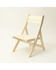 Dune Bend Folding Outdoor Chair - Cream (synthetic illustration; no displayed measurements)