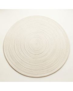 Fern Bend Round Area Rug - Cream (synthetic illustration; no displayed measurements)