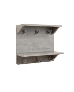 Spruce Crossing Wall-Mounted Entryway Organizer Shelf - Gray (synthetic illustration; no displayed measurements)