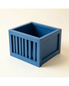 Hill Field Empty Furniture-Style Litter Enclosure - Blue (synthetic illustration; no displayed measurements)