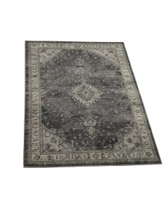 Waterston Oriental Tufted Wool Rust/Charcoal Area Rug