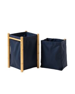 Reed Bridge Laundry Sorting Station With Plain Removable Bags - Navy (synthetic illustration; no displayed measurements)