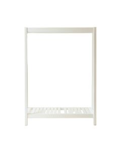 Laurel Bend Empty Garment Rack - White (synthetic illustration; no displayed measurements)
