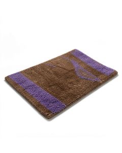 Burlington Lavender Flower 30 In . X 18 In . Non-Slip Outdoor Door Mat (synthetic illustration; no displayed measurements)