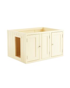 Holly Brook Empty Furniture-Style Litter Enclosure - Ivory (synthetic illustration; no displayed measurements)