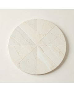 Penny Round 0.75 '' X 0.75 '' Marble Mosaic Tile In Bianco Carrara (synthetic illustration; no displayed measurements)