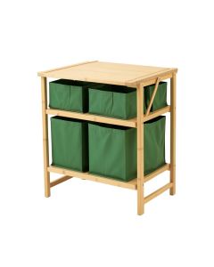Ridge Arc Laundry Sorting Station With Plain Removable Bags - Green (synthetic illustration; no displayed measurements)