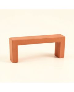 Cove Bend Cabinet Handle Without Packaging - Terracotta (synthetic illustration; no displayed measurements)