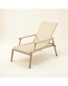 Dune Dale Outdoor Lounge Chair - Beige (synthetic illustration; no displayed measurements)