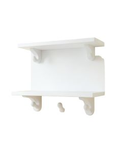 Rowan Canyon Wall-Mounted Entryway Organizer Shelf - White (synthetic illustration; no displayed measurements)