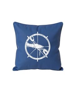 Connors Nautical Lobster And Ship Wheel Lumbar Pillow