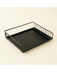 Ridge Dale Empty Under-Desk Cable Tray - Black (synthetic illustration; no displayed measurements)