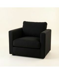 Dawn Branch Upholstered Armchair - Black (synthetic illustration; no displayed measurements)