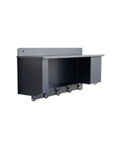 Sage Crest Wall-Mounted Entryway Organizer Shelf - Navy (synthetic illustration; no displayed measurements)