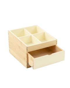 Cedar Branch Empty Coffee-Station Organizer - Cream