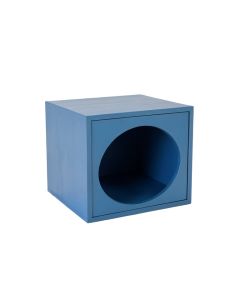 Spruce Edge Wall-Mounted Cat Perch - Blue (synthetic illustration; no displayed measurements)