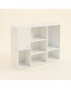 Pine Falls Desktop Shelving Unit - White (synthetic illustration; no displayed measurements)