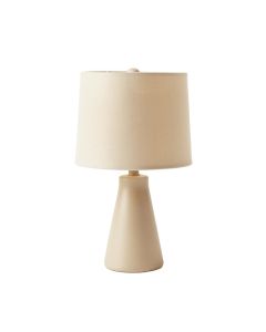 Meadow Bluff Table Lamp With A Plain Fabric Shade - Beige