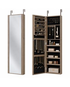 Corion Over The Door Jewelry Armoire With Mirror