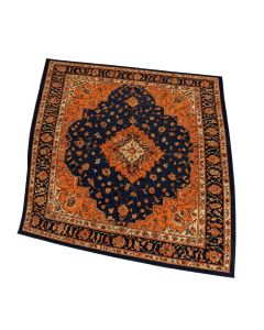 Hillsby Oriental Orange/Dark Blue Area Rug