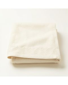 Slate Edge Bath Towel - Cream (synthetic illustration; no displayed measurements)