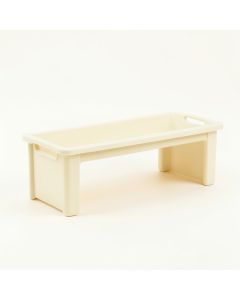 Briar Canyon Narrow Outdoor Storage Bench - Ivory (synthetic illustration; no displayed measurements)
