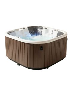 Select 400 4-Person 20-Jet Plug And Play Hot Tub With Led Light And Waterfall