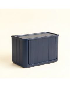 Laurel Crest Narrow Outdoor Storage Bench - Navy (synthetic illustration; no displayed measurements)