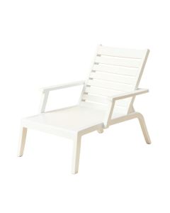 Birch Bluff Outdoor Lounge Chair - White (synthetic illustration; no displayed measurements)