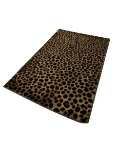 Hand-Tufted Animal Print Dark Brown/Black Area Rug (synthetic illustration; no displayed measurements)