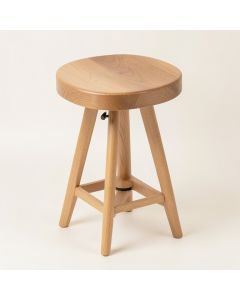 Molinaro Swivel Solid Wood Adjustable Height Bar Stool (synthetic illustration; no displayed measurements)