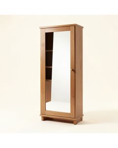 Christiana Lockable Over The Door Jewelry Armoire With Mirror (synthetic illustration; no displayed measurements)