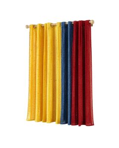 Jodie-Ann Circle Beaded Bamboo Sheer Single Curtain Panel