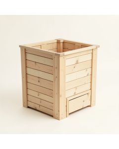 Dune Bluff Closed Garden Compost Bin - Beige (synthetic illustration; no displayed measurements)