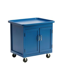 Alder Bend Empty Rolling Workshop Cart - Blue