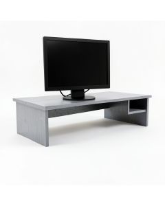 Cliff Bend Desktop Monitor Riser - Gray (synthetic illustration; no displayed measurements)