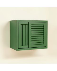 Brook Crest Wall-Mounted Entry Cabinet - Green (synthetic illustration; no displayed measurements)
