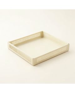 Flint Edge Empty Under-Desk Cable Tray - Ivory (synthetic illustration; no displayed measurements)