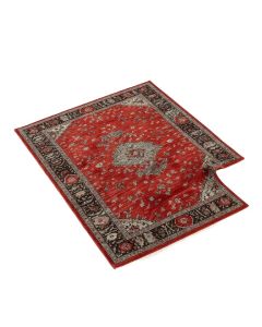 Heide Power Loom Red/Gray Rug