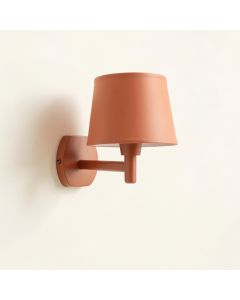 Rowan Branch Wall Sconce Mounted On A Plain Wall - Terracotta (synthetic illustration; no displayed measurements)